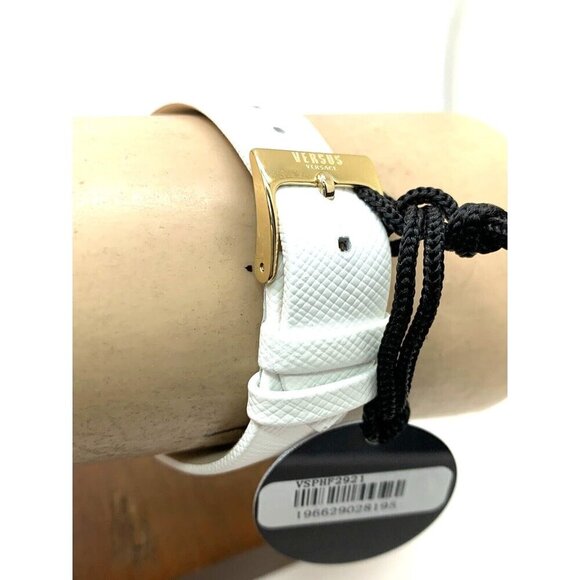 Versus by Versace Women's Watch VSPHF2921 Gold Case White Leather Band 3… - Picture 11 of 14